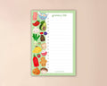 Grocery List Notepad: Magnetic Back