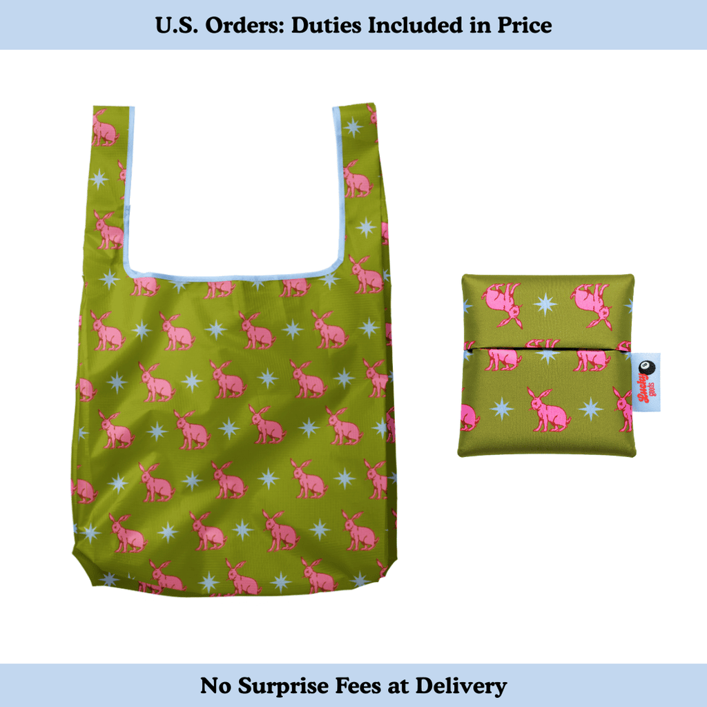 Lucky Rabbit Pattern Foldable Nylon Tote
