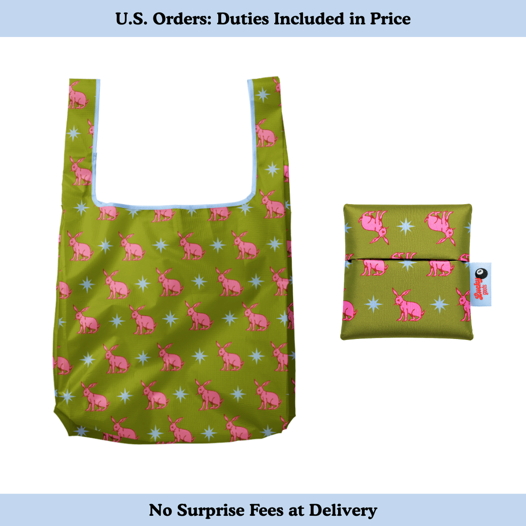 Lucky Rabbit Pattern Foldable Nylon Tote