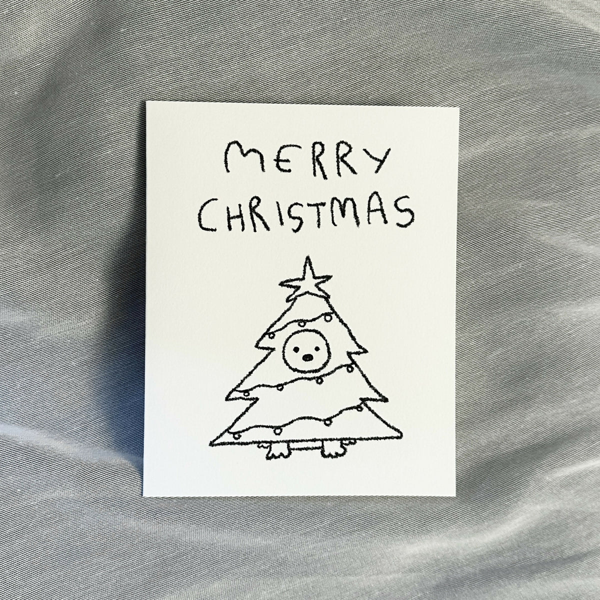 merry christmas card - dog
