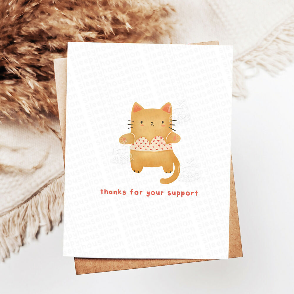 Thanks for Your Support Greeting Card