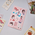 DDD Momo Ayase Fan Art Matte Vinyl Sticker Sheet