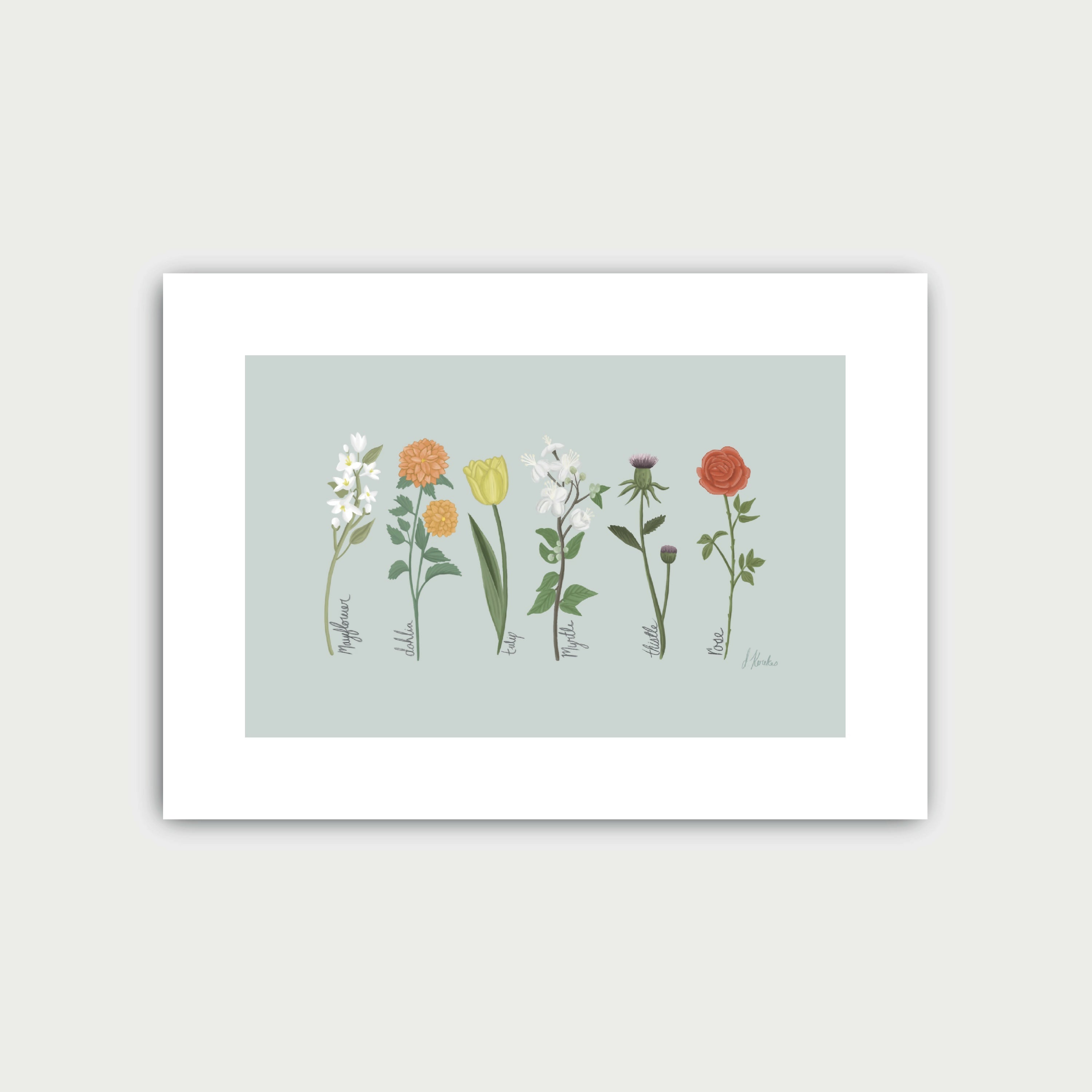 Vintage Flowers Print