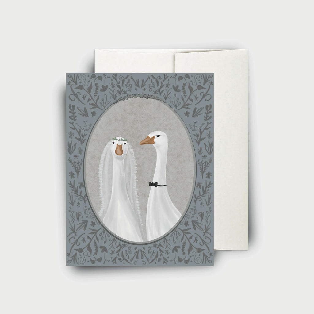 Goose Wedding Card