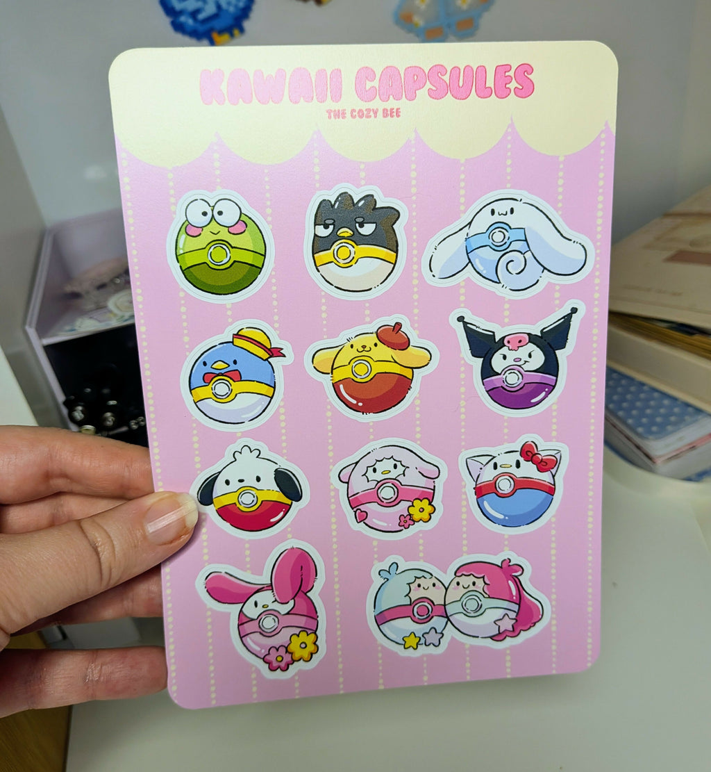 Cozy Capsules Sticker Sheet