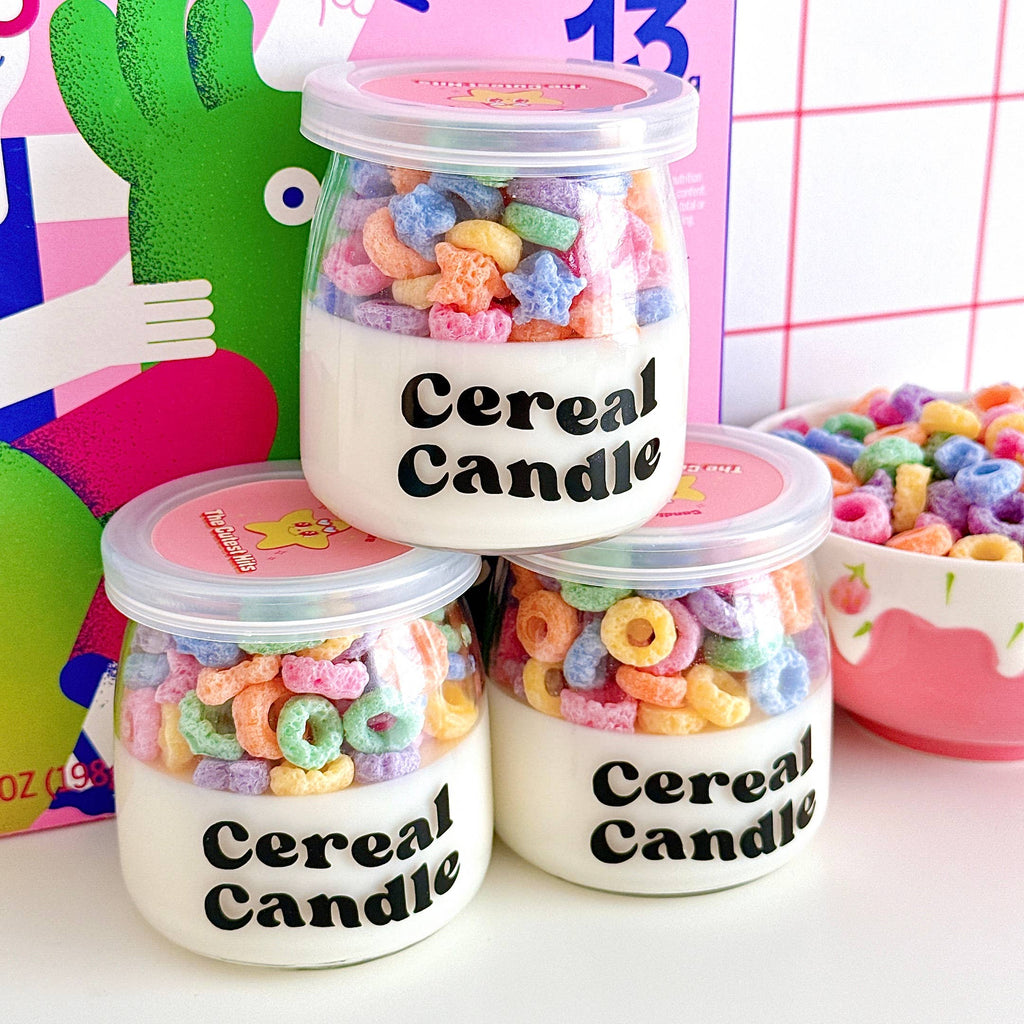Fruit Loops Cereal Candle | Food Soy Candle