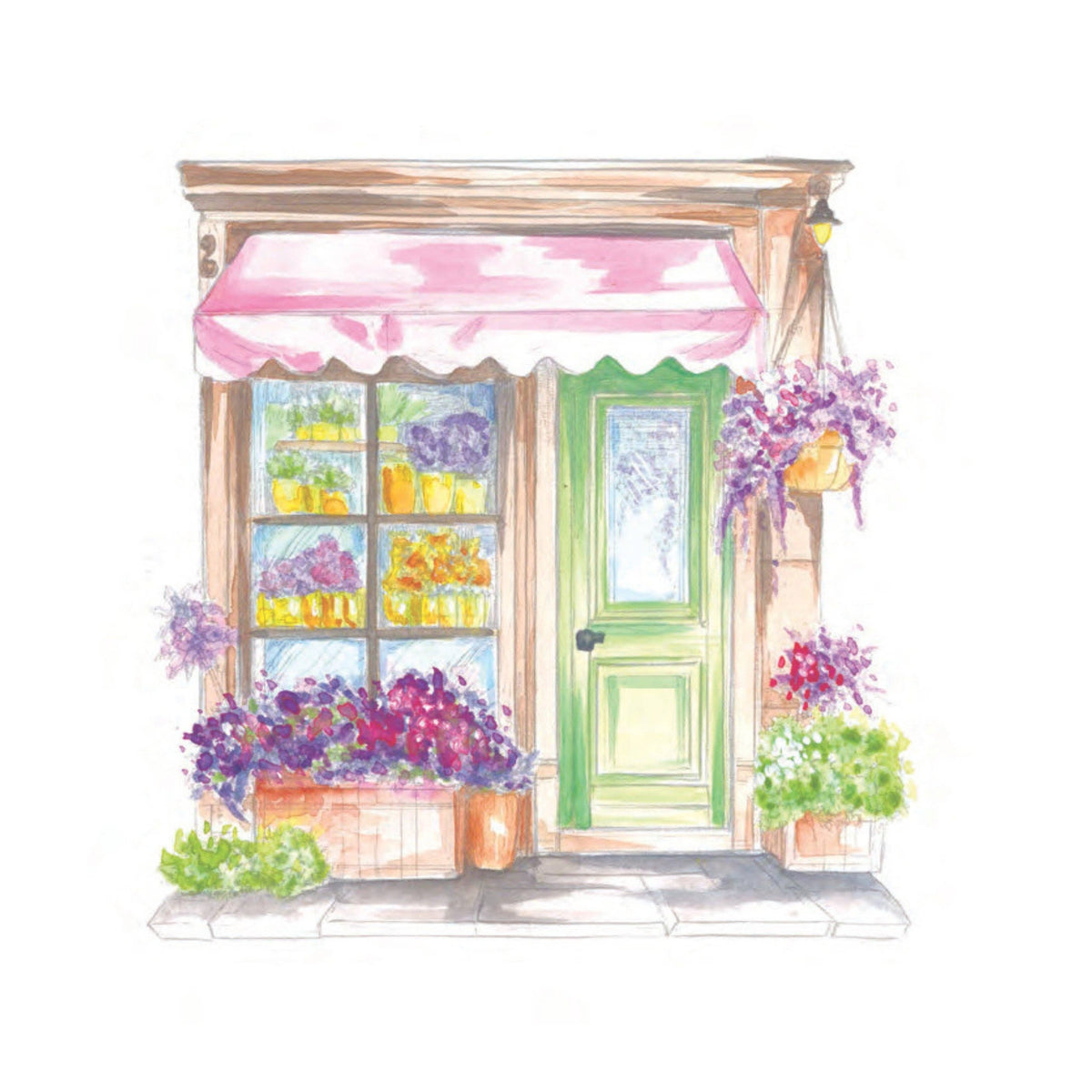 Cozy Cafés Watercolor Workbook by Nya Wolfe