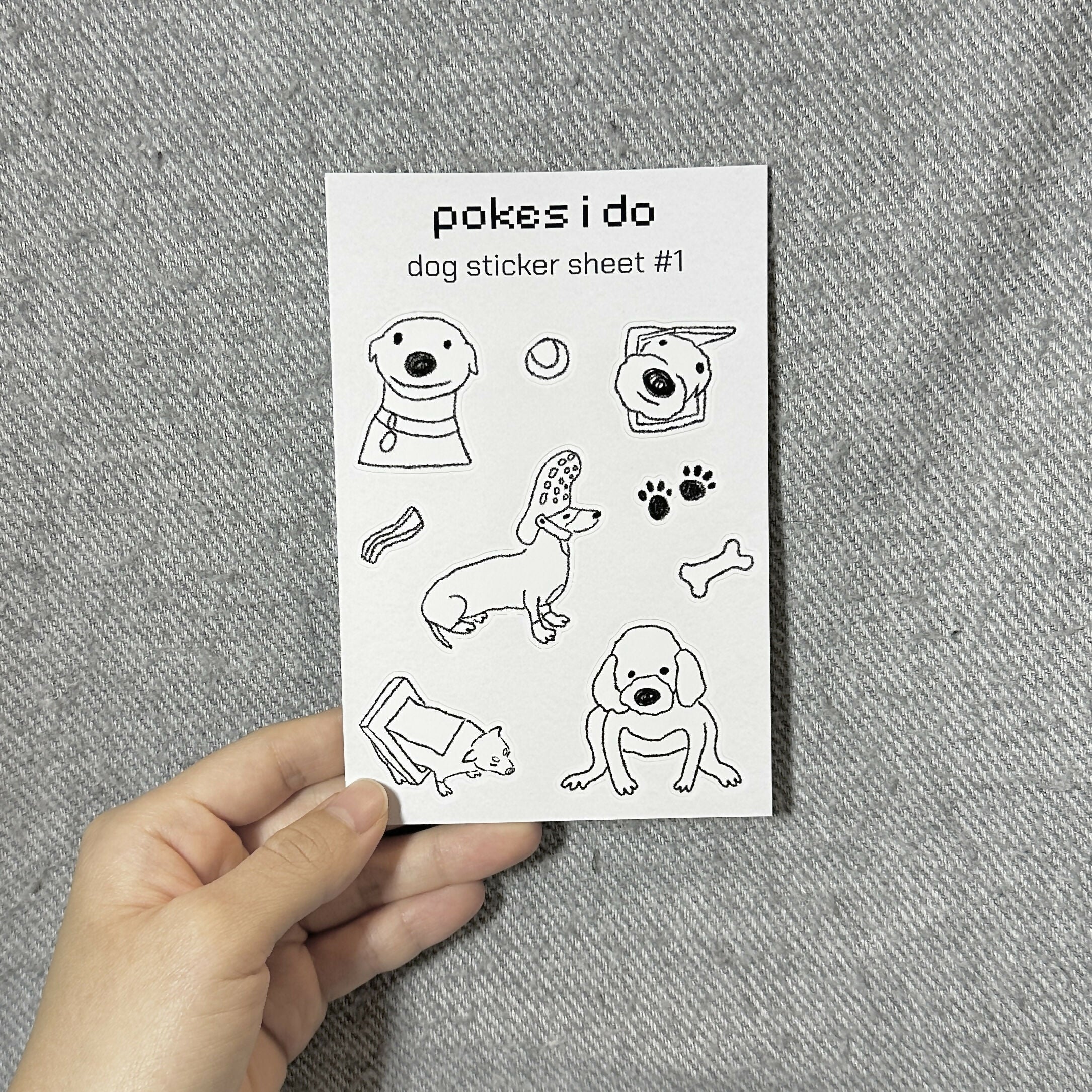 dog sticker sheet #1