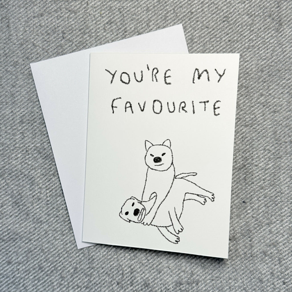 affection card - dog