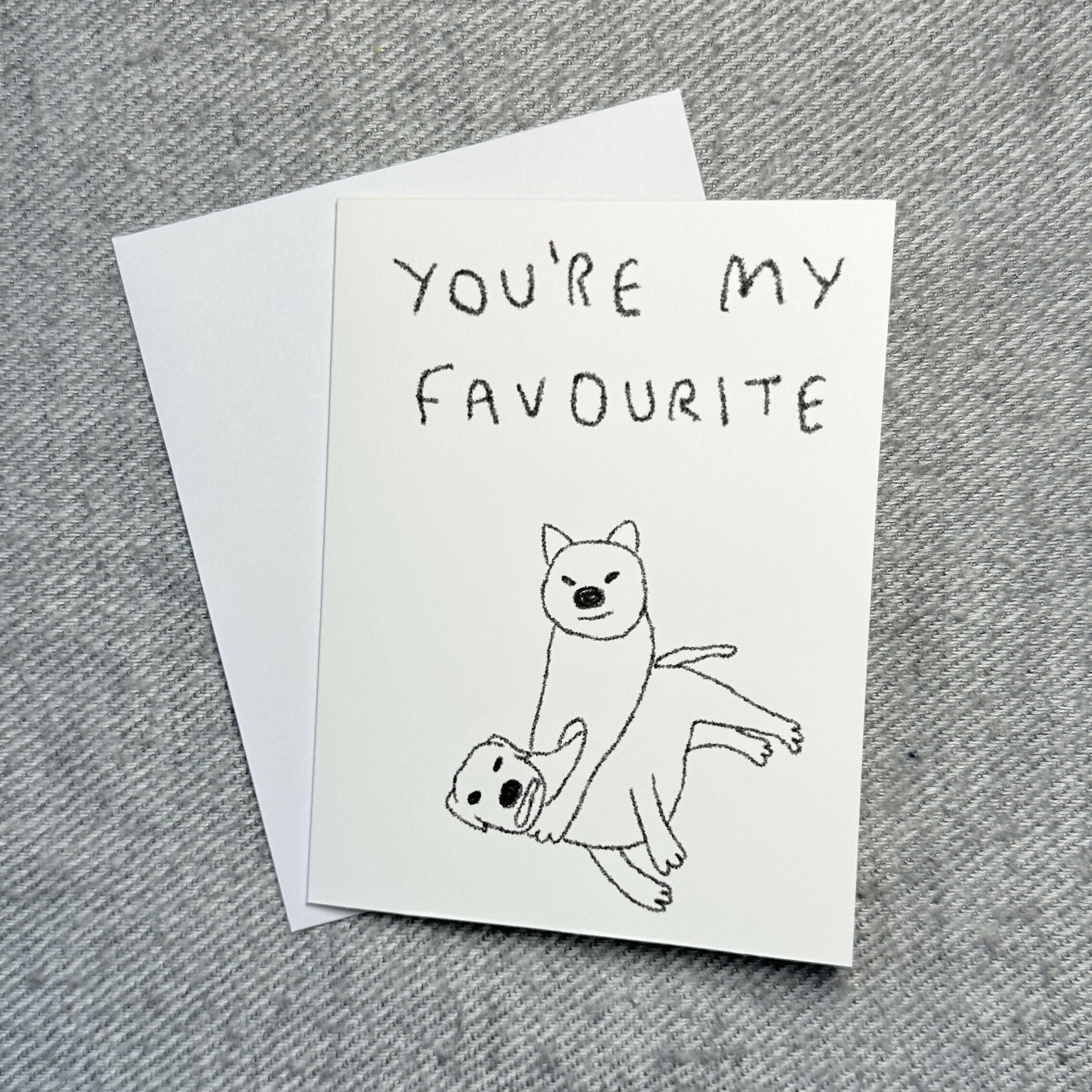 affection card - dog