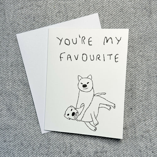 affection card - dog