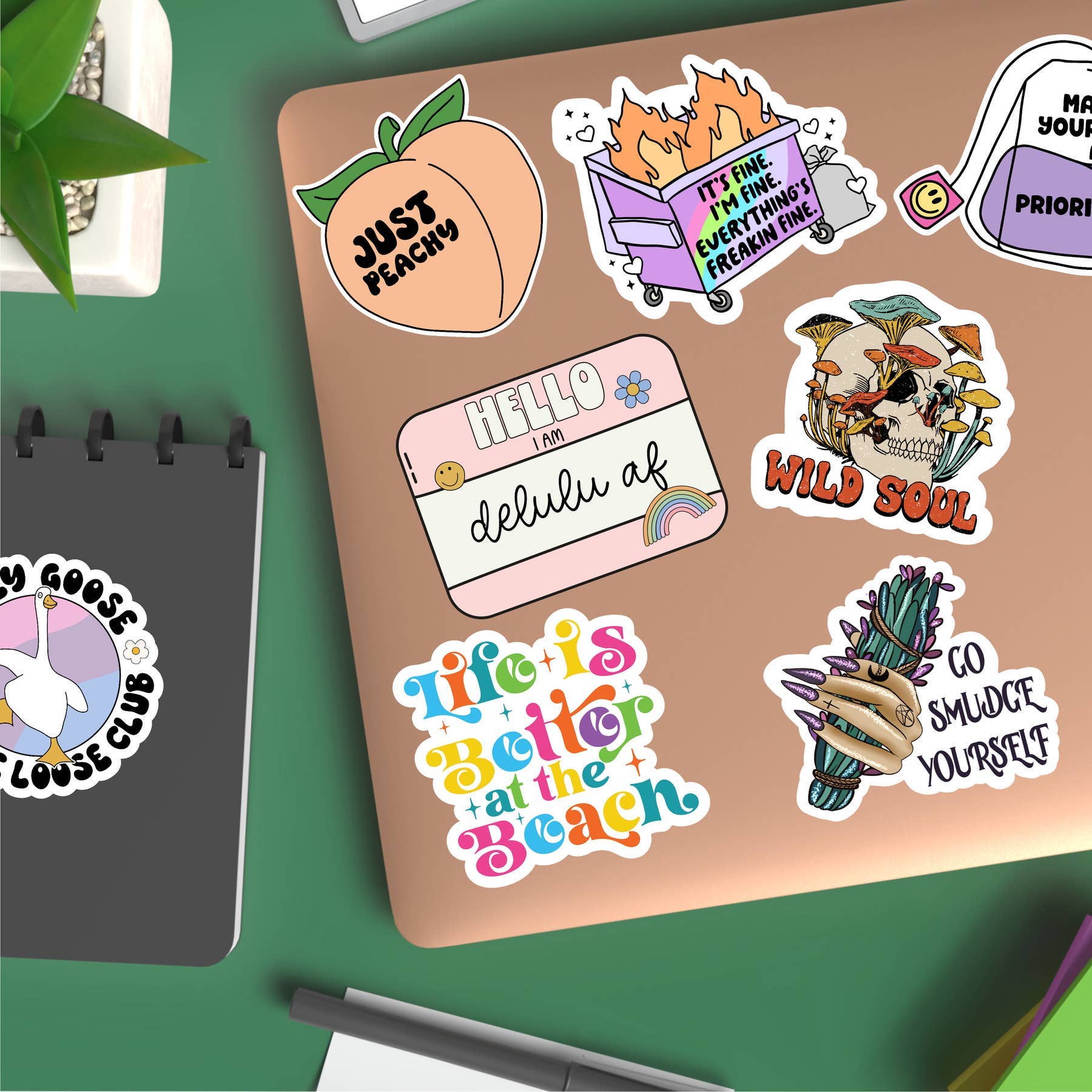 Dream Job? I Do Not Dream of Labor Funny Sheep Sticker: Loose