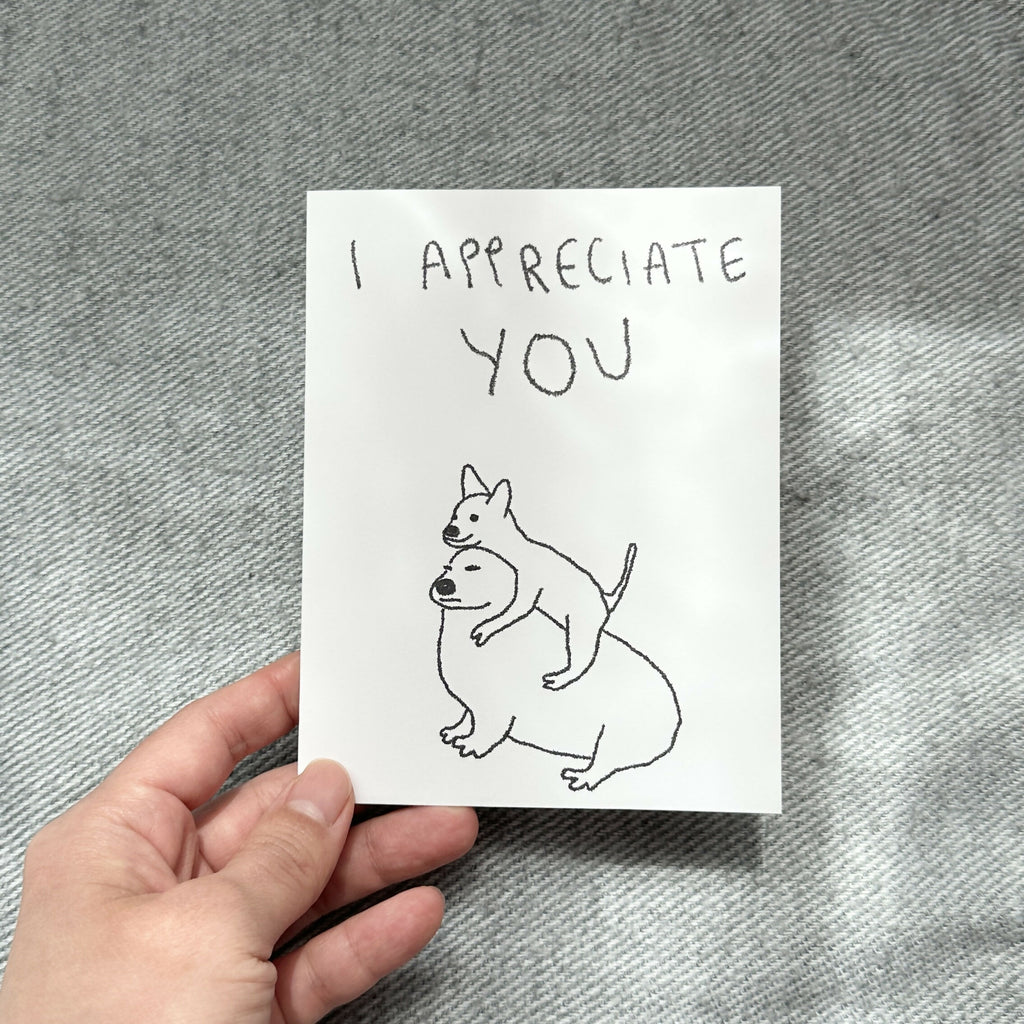 appreciation card - dog