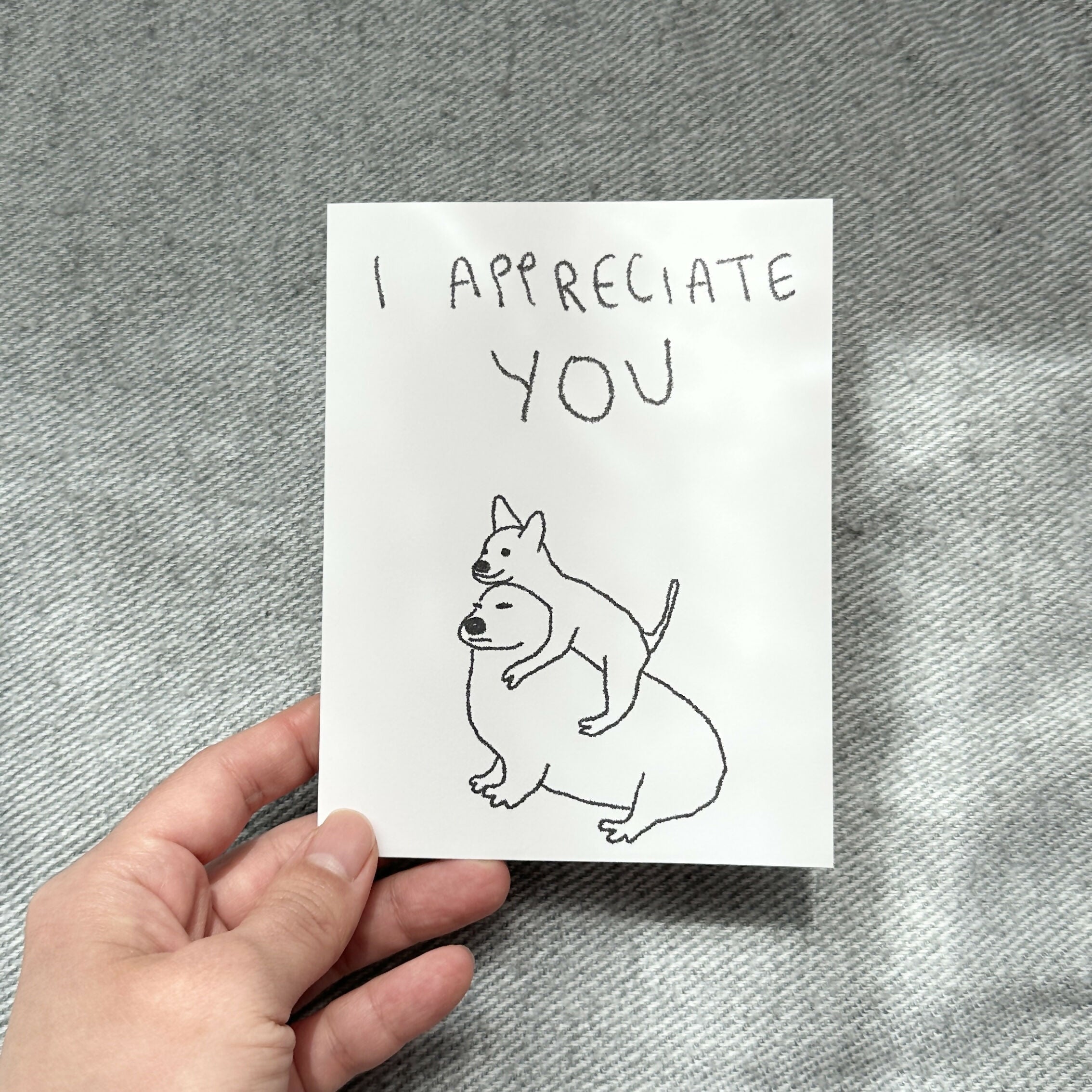 appreciation card - dog