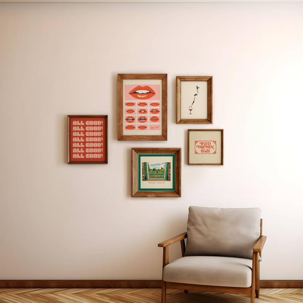 Red Wine Dive Art Print: Red Wine / 5x7