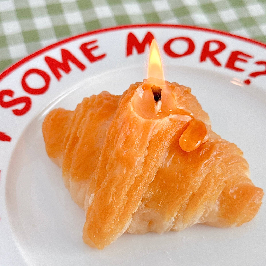 Croissant Soy Candle with a Gift Box | Bakery Candle