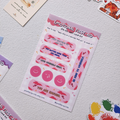 Emotional First Aid Kit - Self Love Glossy Sticker Sheets (Pink)