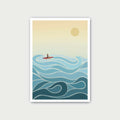 Lazy Waves Print