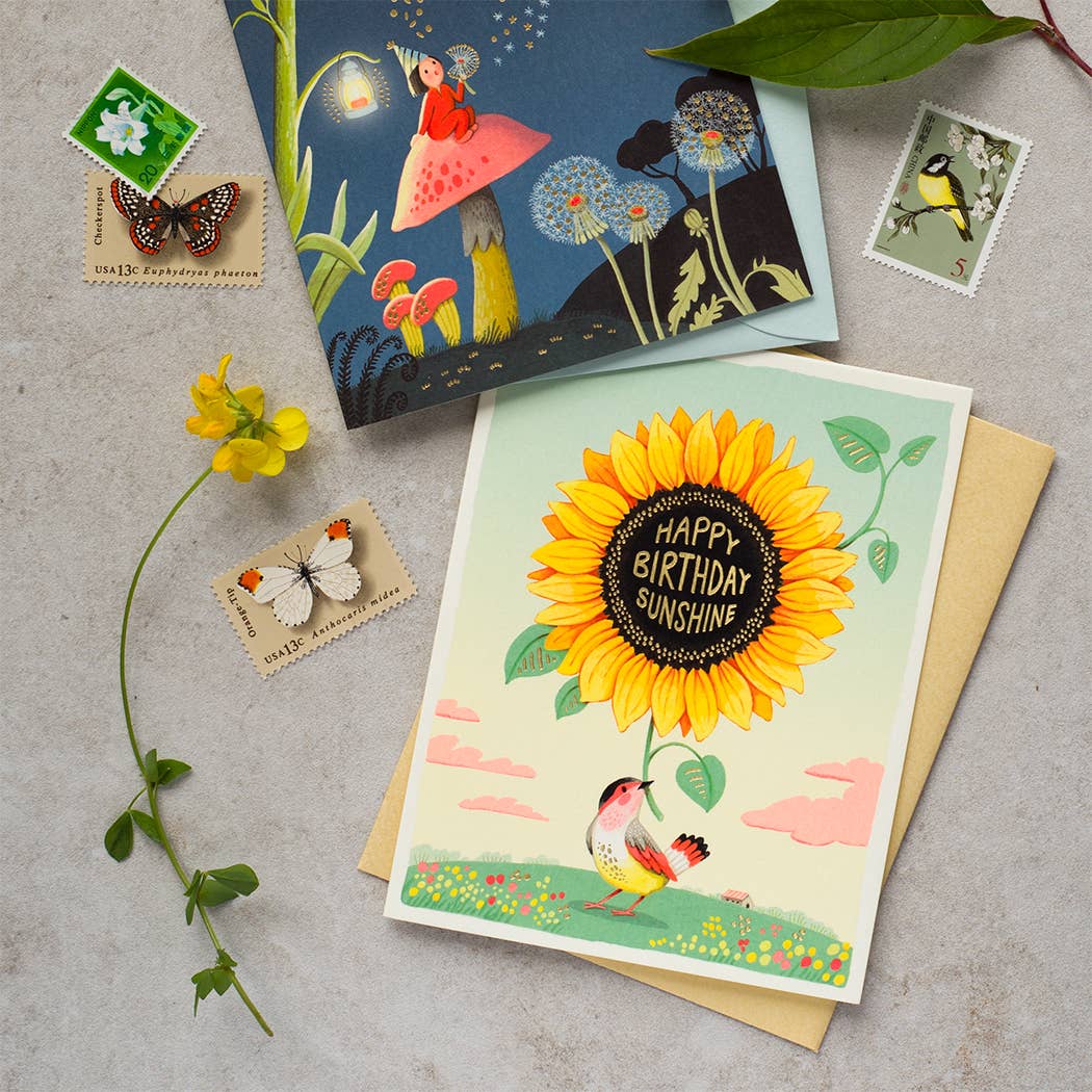 Sunflower Birthday Greeting Card