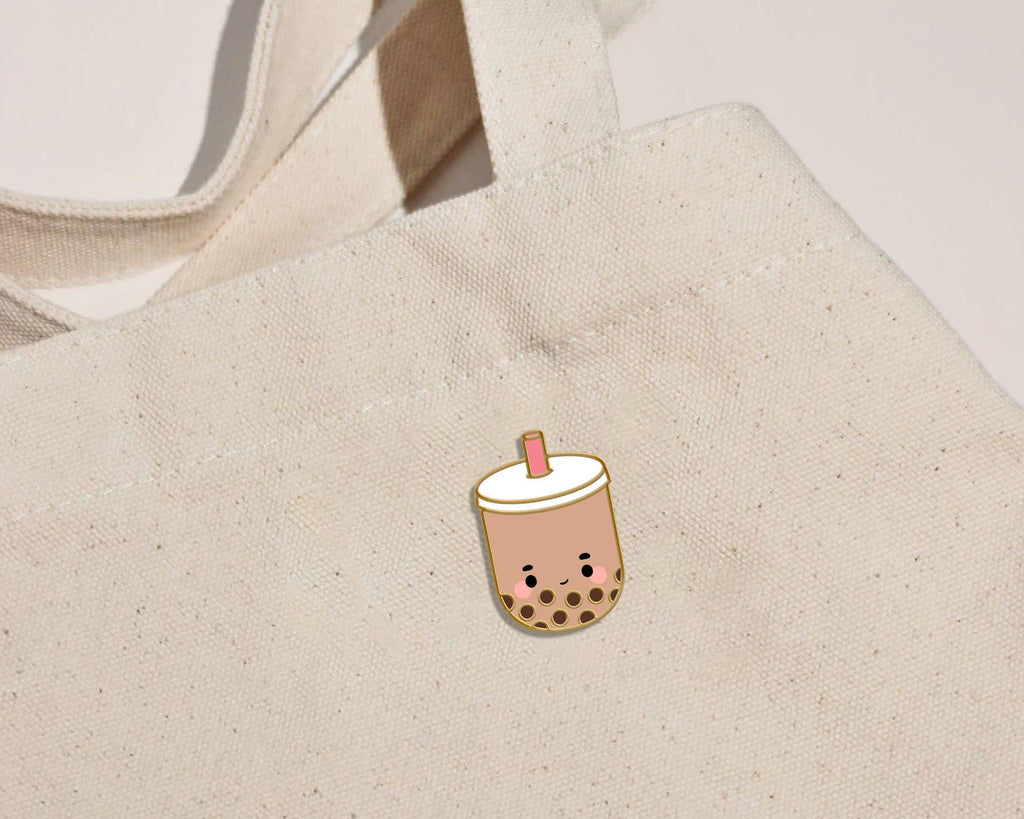 Milk Tea Boba Enamel Pin