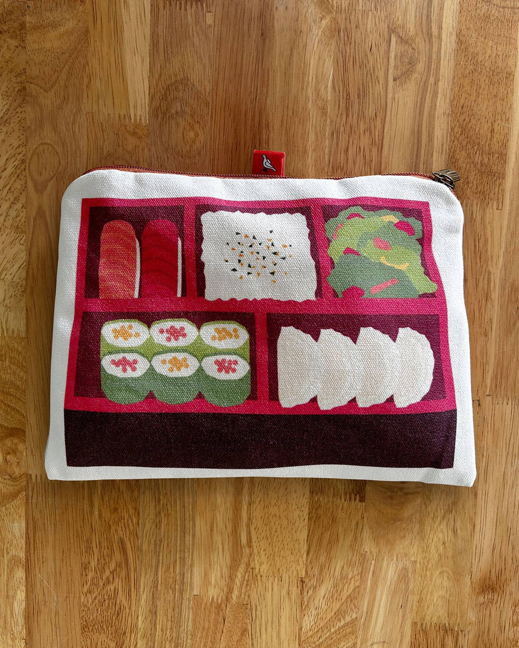 Bento Sushi Canvas Zipper Pouch/Pencil Case