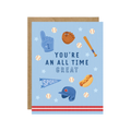 Blue Jay All Time Great - Baseball Sports Birthday Card