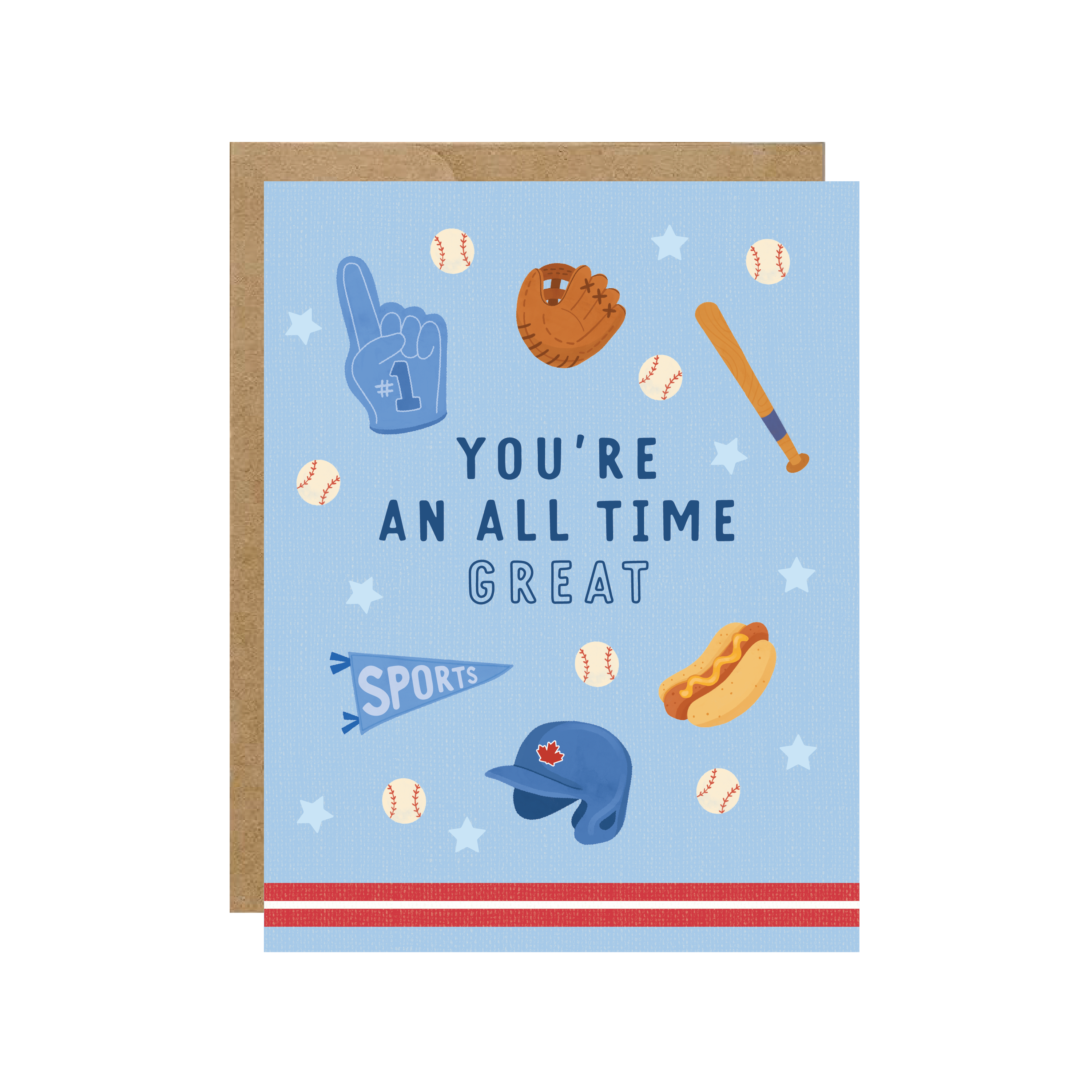 Blue Jay All Time Great - Baseball Sports Birthday Card