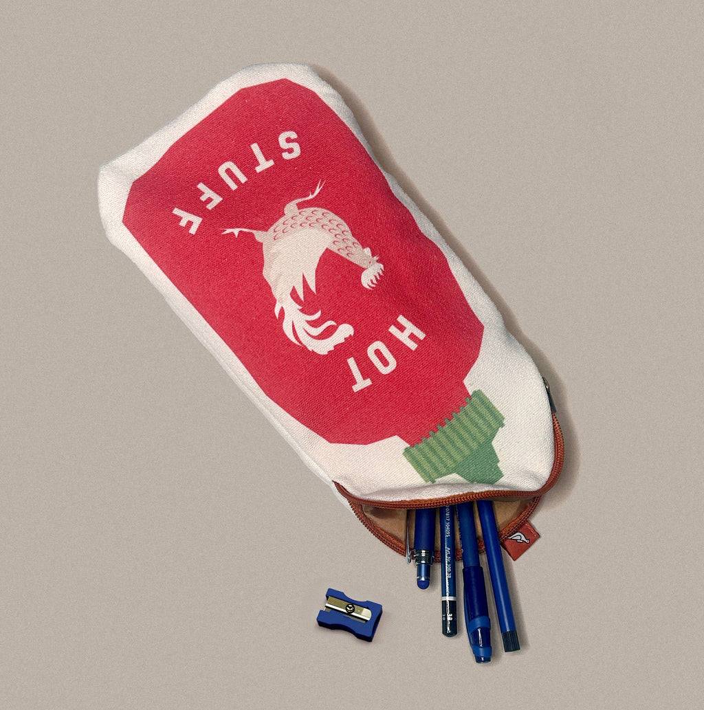 Hot Sauce Canvas Zipper Pouch/Pencil Case
