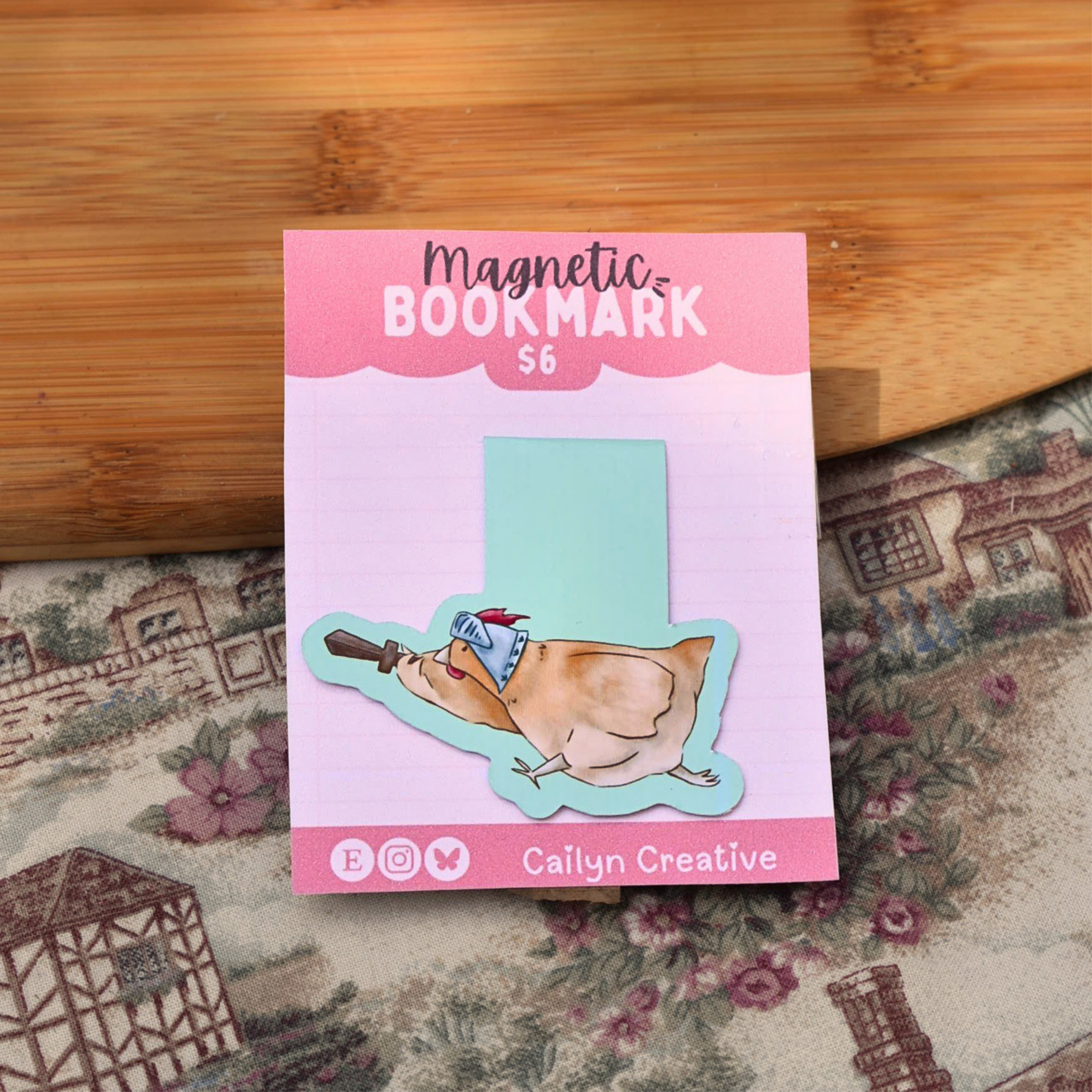 Chicken Charge Magnetic Bookmark