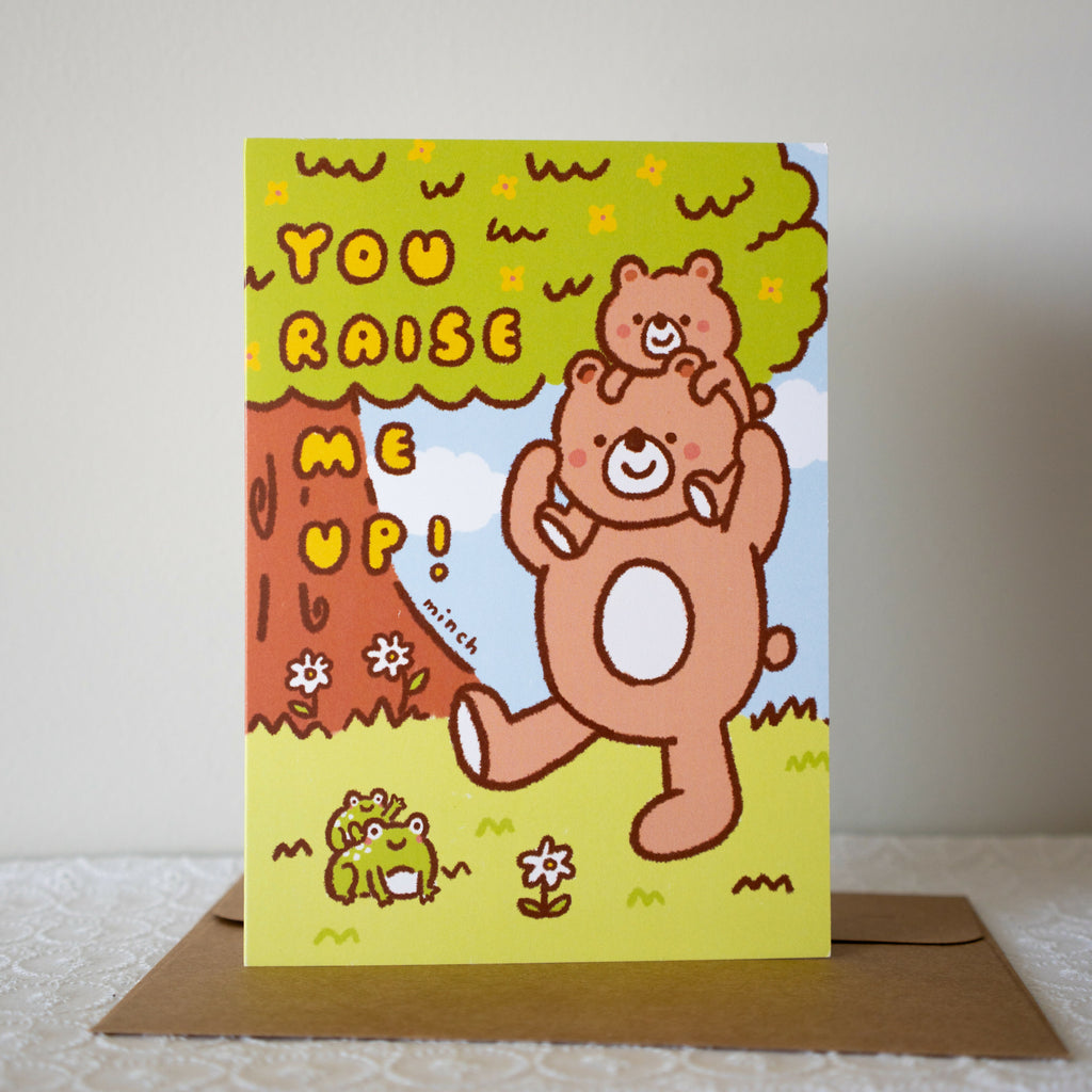 You Raise Me Up Family Greeting Card