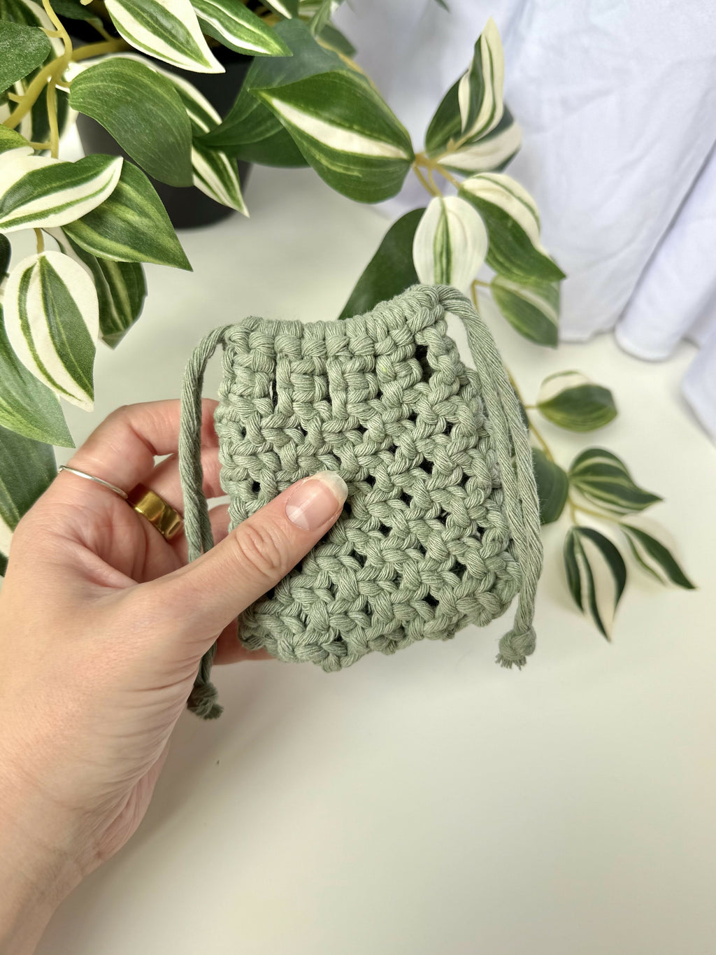 Macrame Mini Pouch