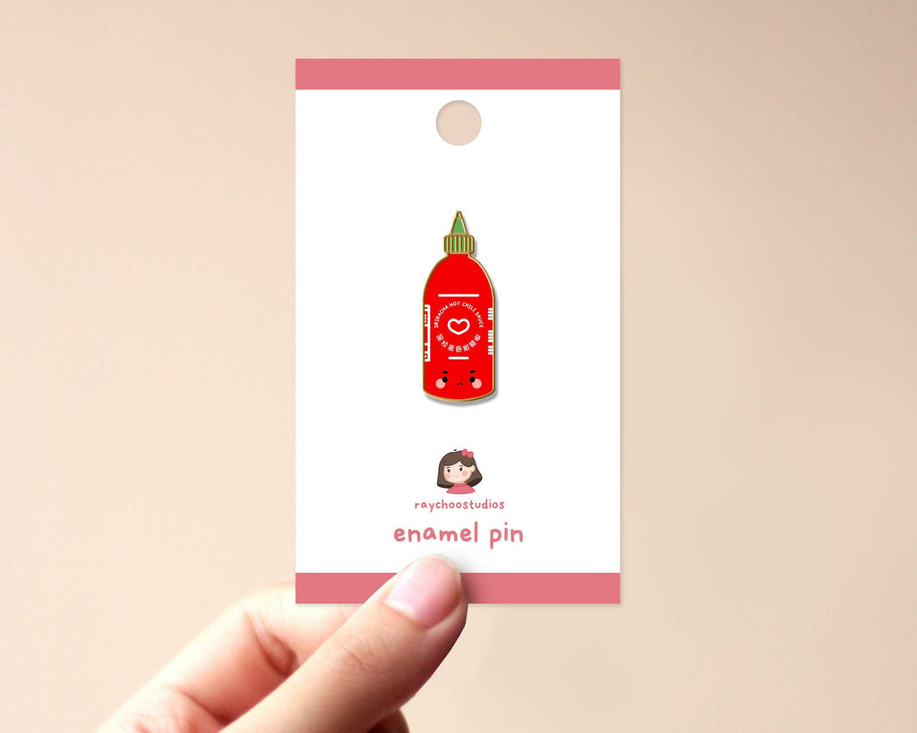 Sriracha Enamel Pin