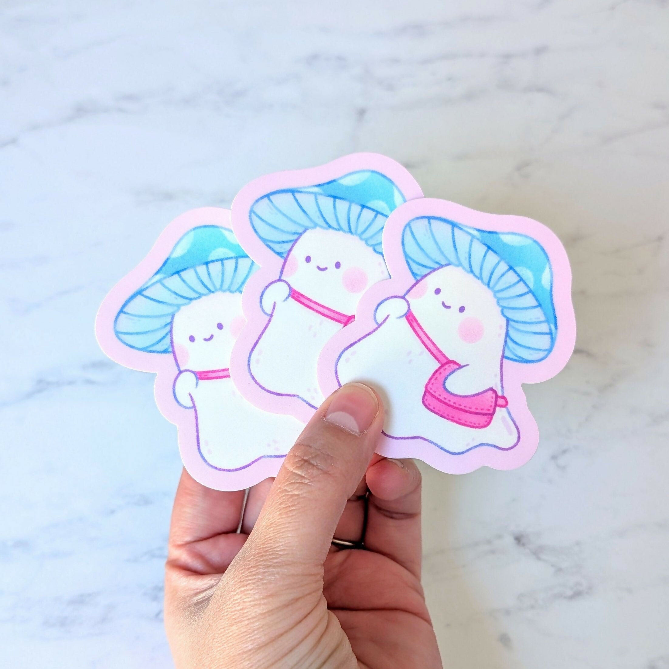 Mushroom Ghost Vinyl Sticker