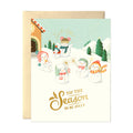 Snowman Family Greeting Card