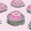 Happy Cake Glitter Sticker