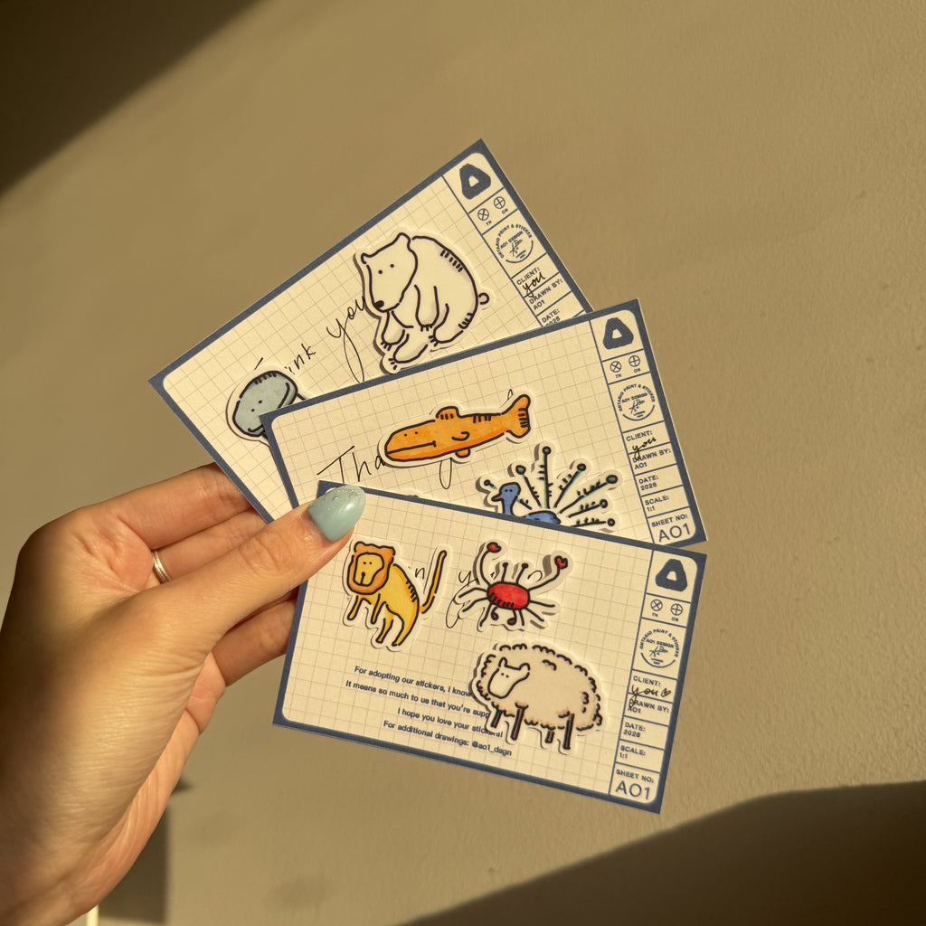 A-SERIES - Pack of 3 Stickers