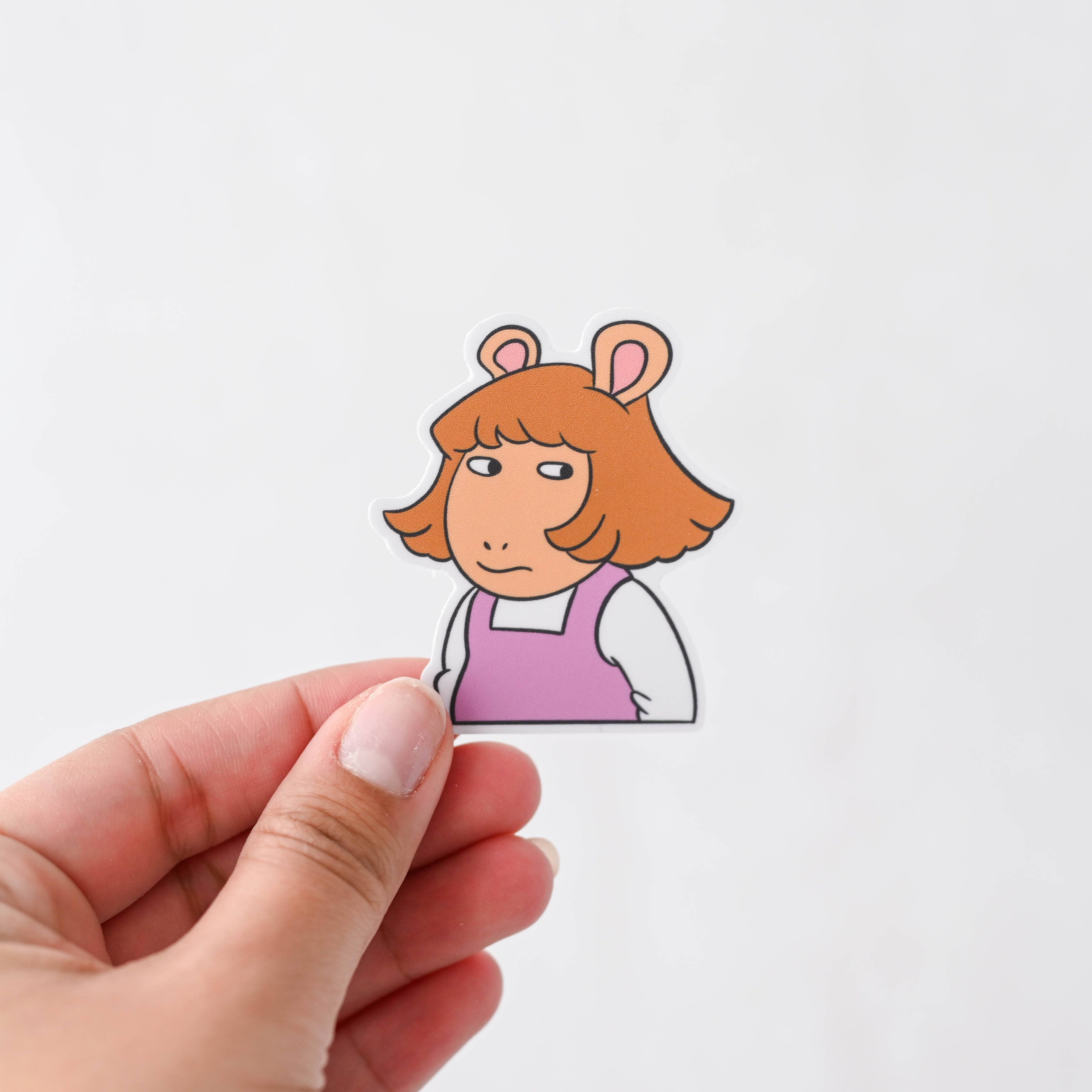 DW Side Eye - Retro 90's Pop Culture Vinyl Sticker