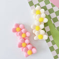 Daisy Pillar Candles | Flower Candles | Flower Decor: Pale Orange