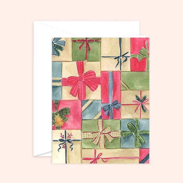 Vintage Gifts Christmas Card: Kraft