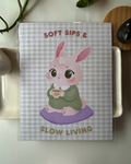 Slow Living Art Print - Gingham Green