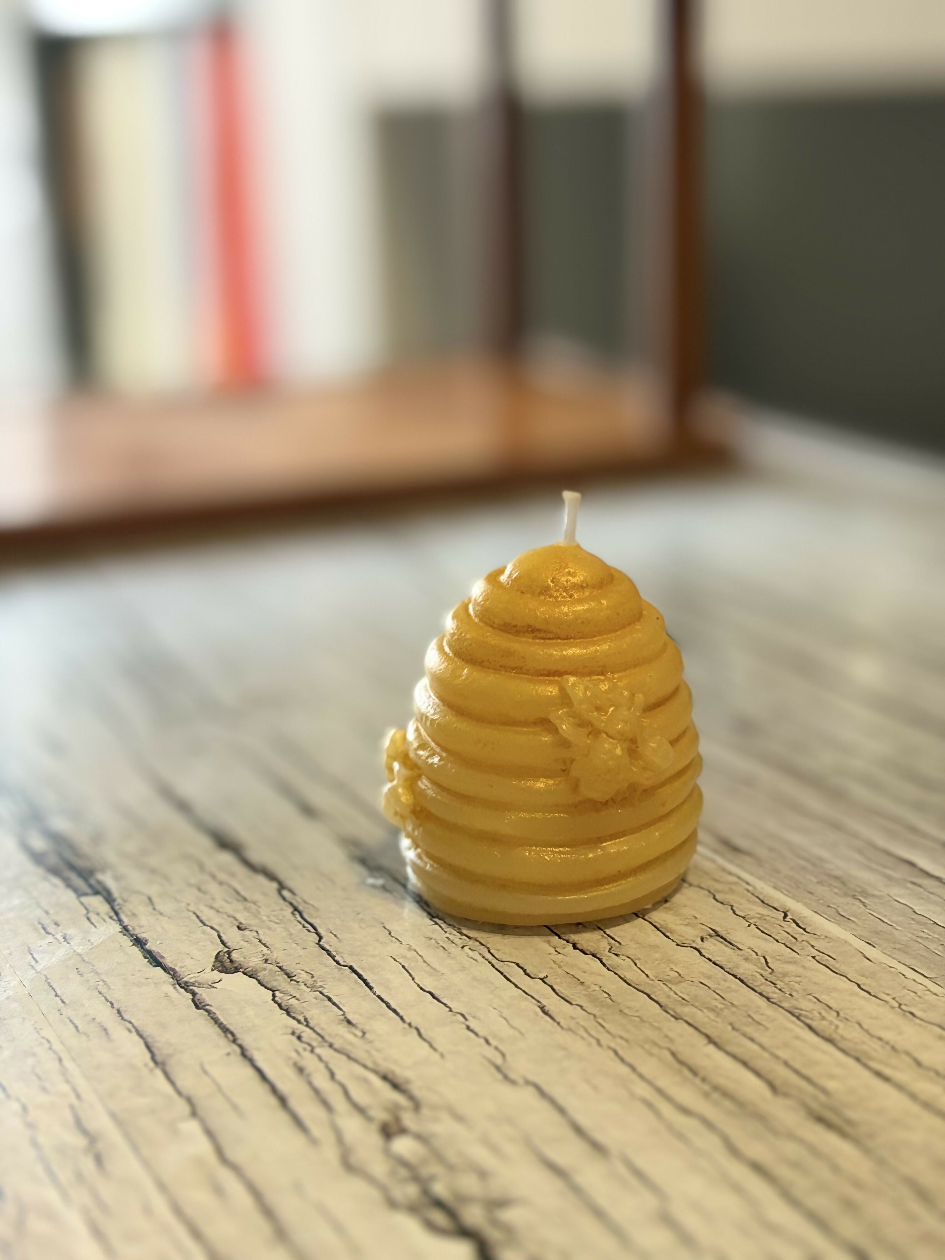Small Beehive Pillar Candle