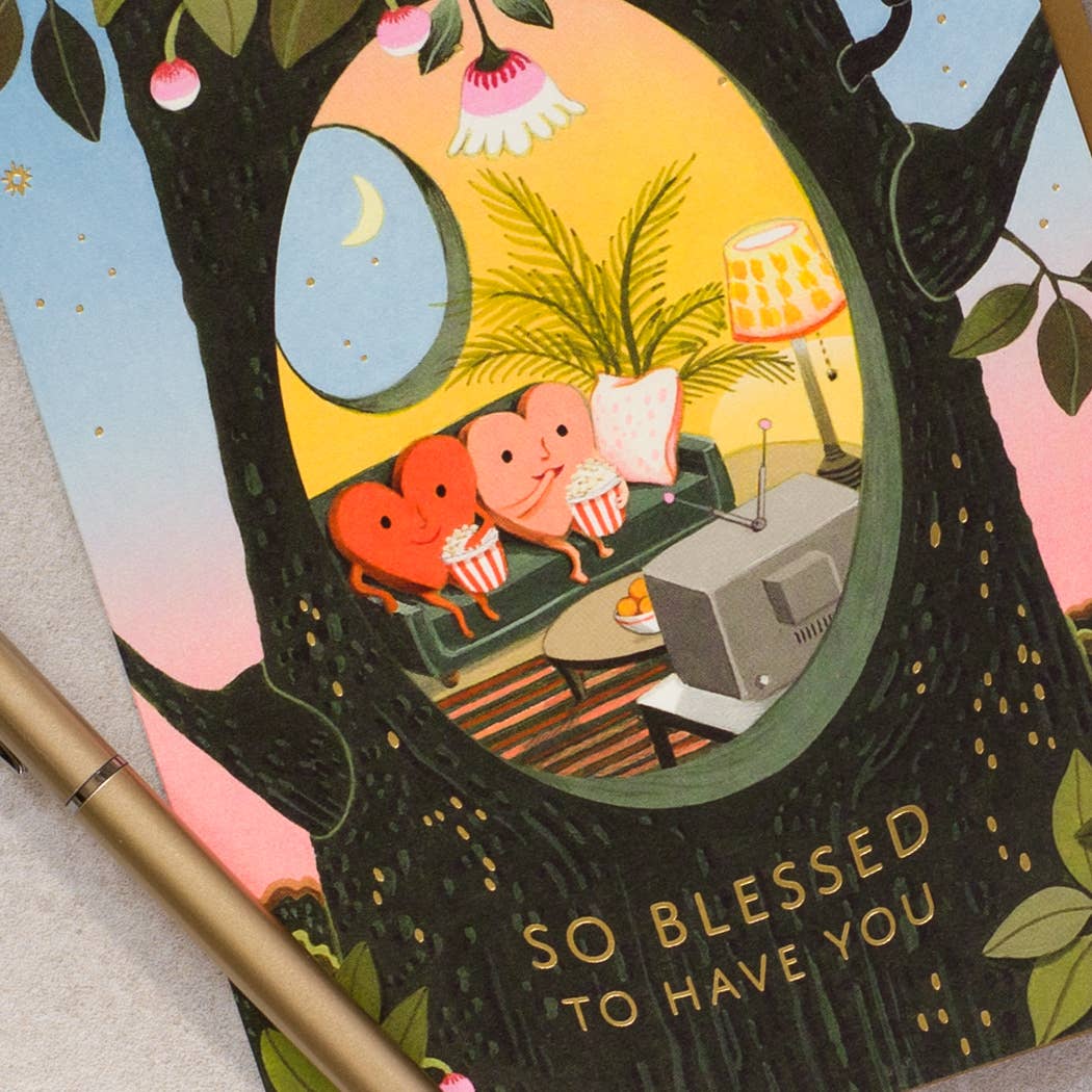 Blessed Hearts - Love Greeting Card