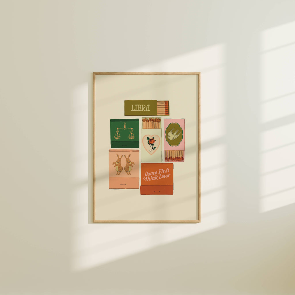 Zodiac Vintage Inspired Matchbook/Matchbox Prints: 5x7 / Virgo