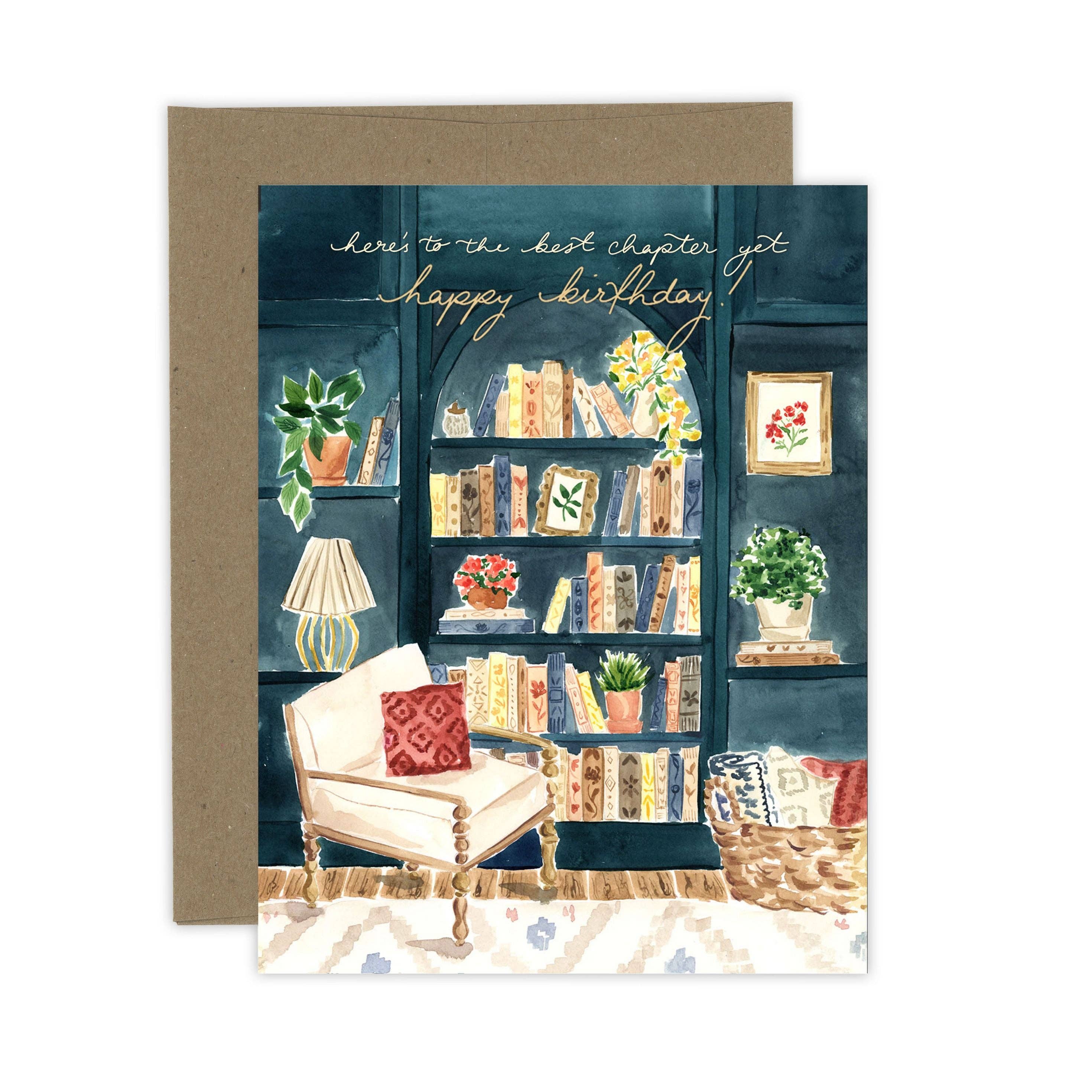 Best Chapter Yet Birthday Card | Book Theme: Kraft