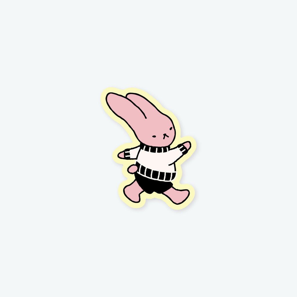 Bunny Stroll Vinyl Sticker