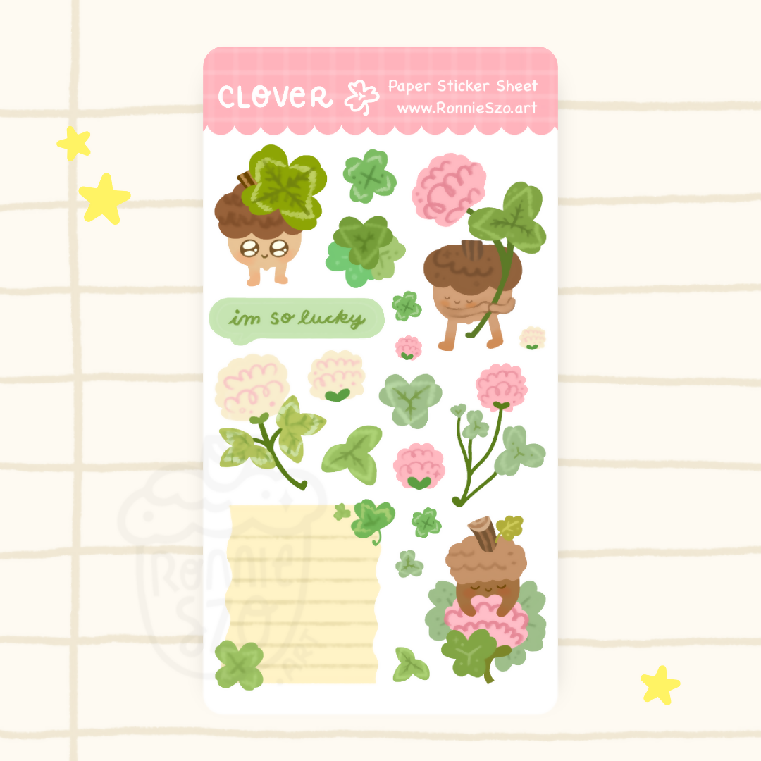 Clovers Sticker Sheet