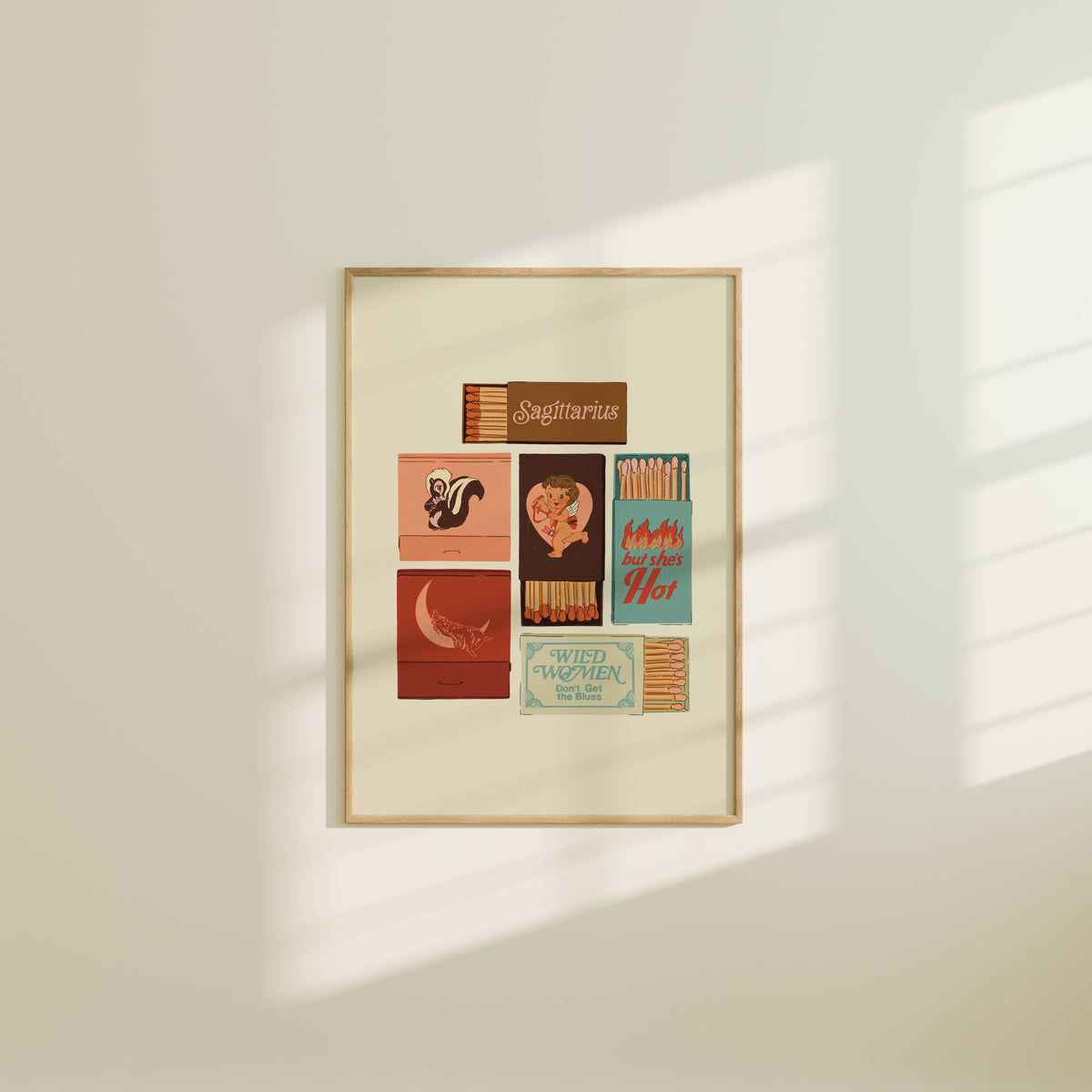 Zodiac Vintage Inspired Matchbook/Matchbox Prints: 5x7 / Aries