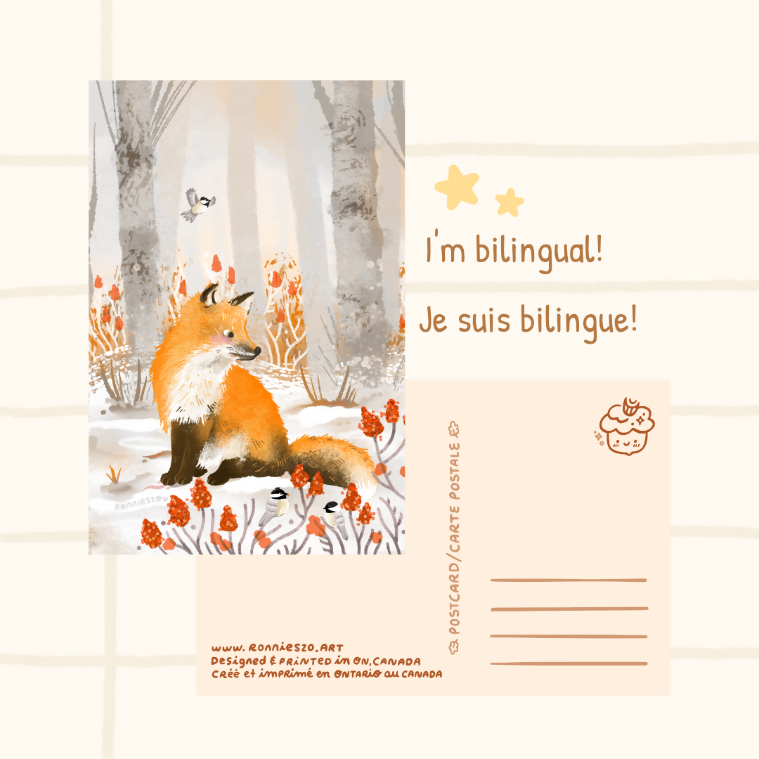 Winter Fox Postcard
