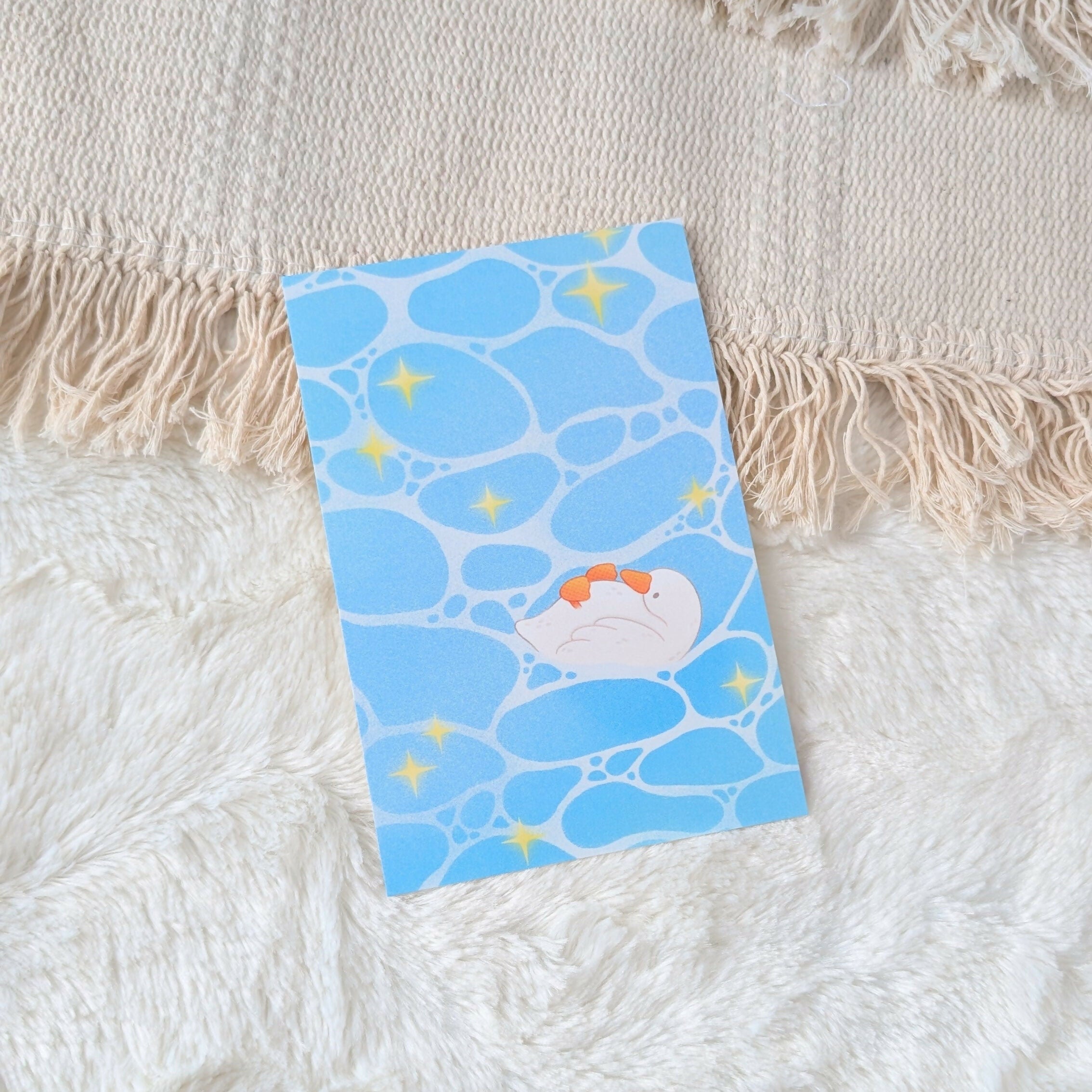 Floating Duck Postcard