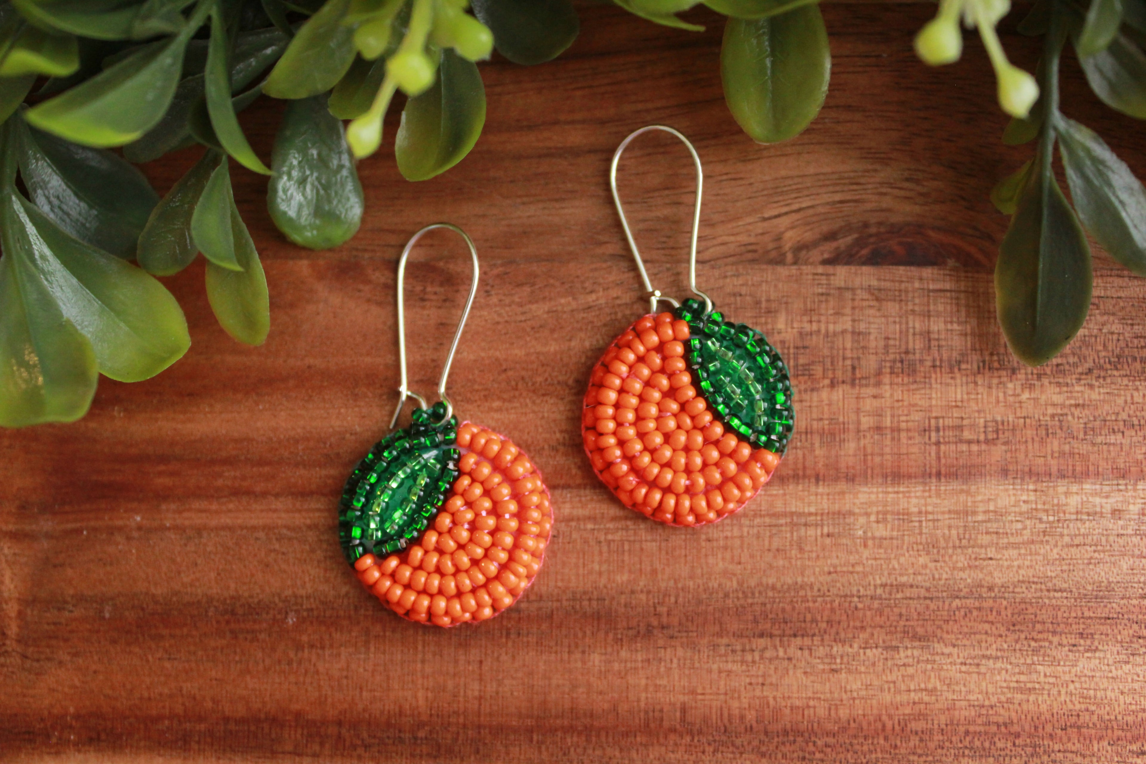 Orange Earrings